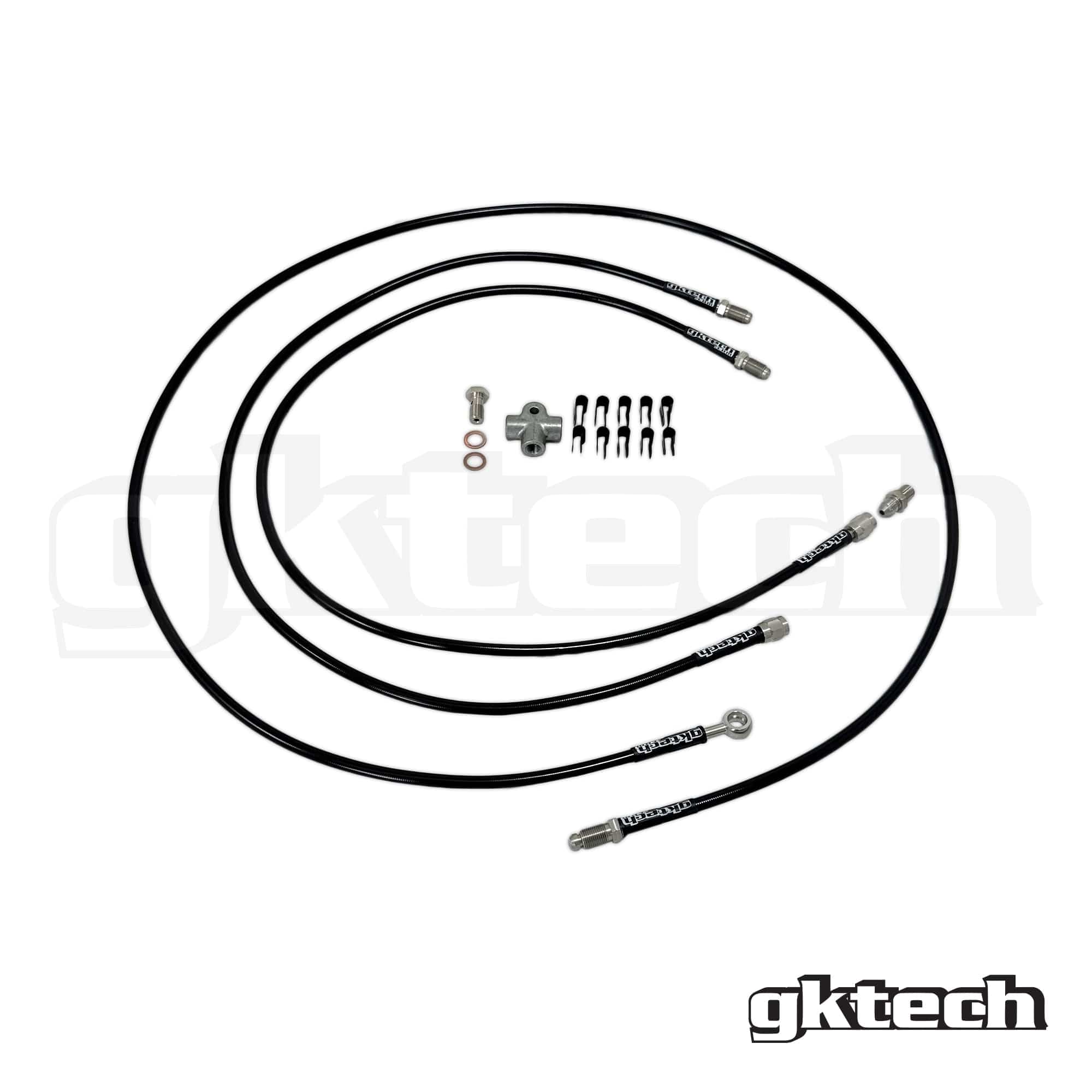 GKTECH Stand alone SS braided brake line kit SR