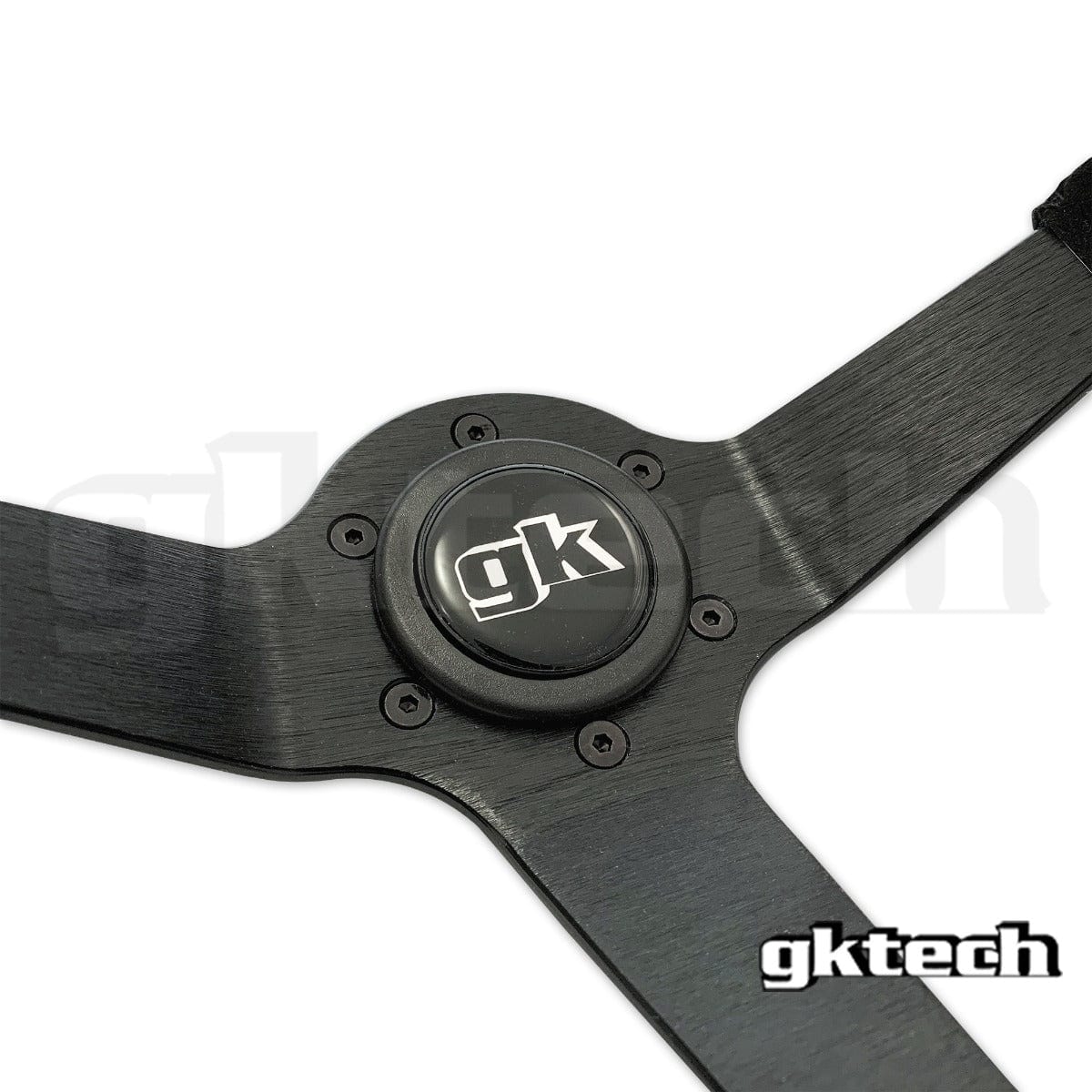 GKTECH Steering wheel 350mm Deep dished suede SR