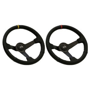 GKTECH Steering Wheels & Hubs GKTech Steering Wheel 350mm Deep Dish Leather SR