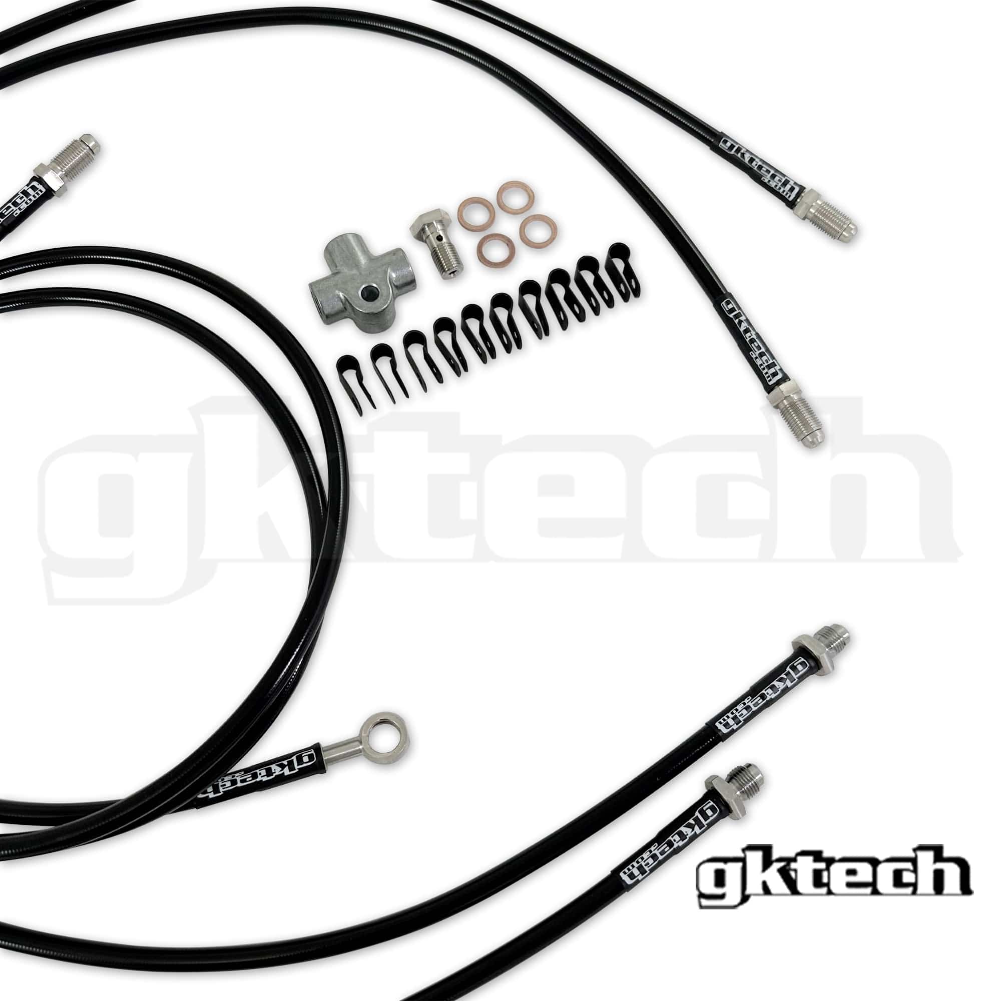GKTECH Z33 350z/Z34 370z /V35/V36 stand alone SS braided hydraulic handbrake line kit SR