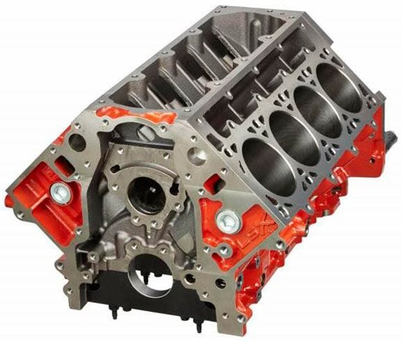 GM GM GM GM LSX Bowtie Cast Iron Engine Block, 6-Bolt Mains (GM19417351) SR