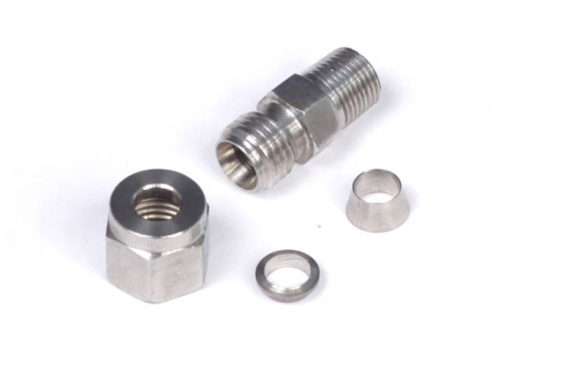 HALTECH 1/4" Stainless Compression Fitting Kit Thread: 1/8 NPT HALTECH 1/4" Stainless Compression Fitting Kit Thread: 1/8 NPT SR