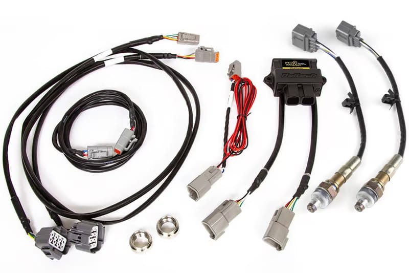 Haltech Air/Fuel Ratio Haltech WB2 NTK - Dual Channel CAN O2 Wideband Controller Kit - NTK LZA09-E1 Laboratory Grade 6mA Sensor (HT-159989) SR