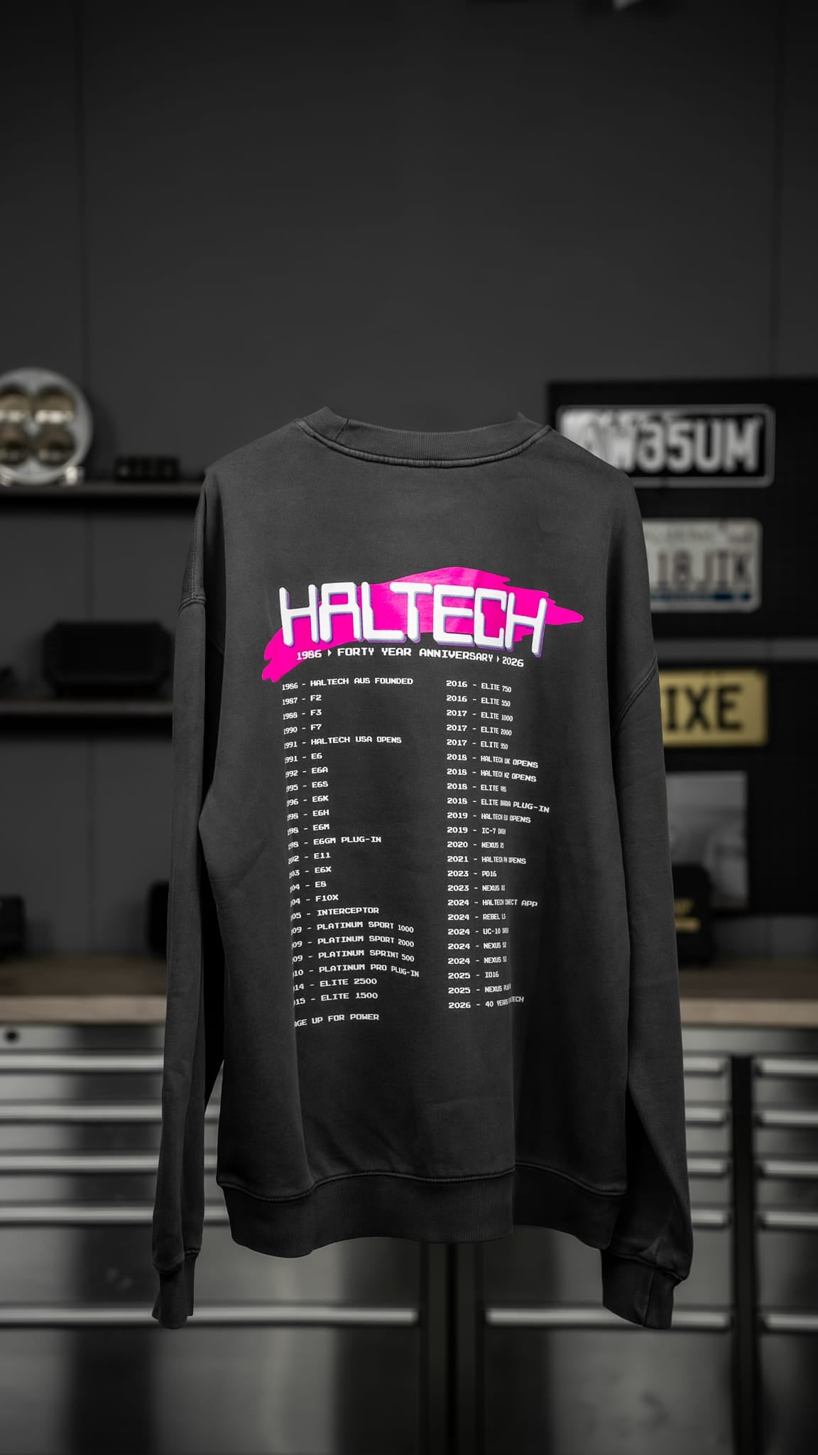 Haltech Apparel & Merchandise Haltech 40th Anniversary Crew Neck (HT-331000) SR