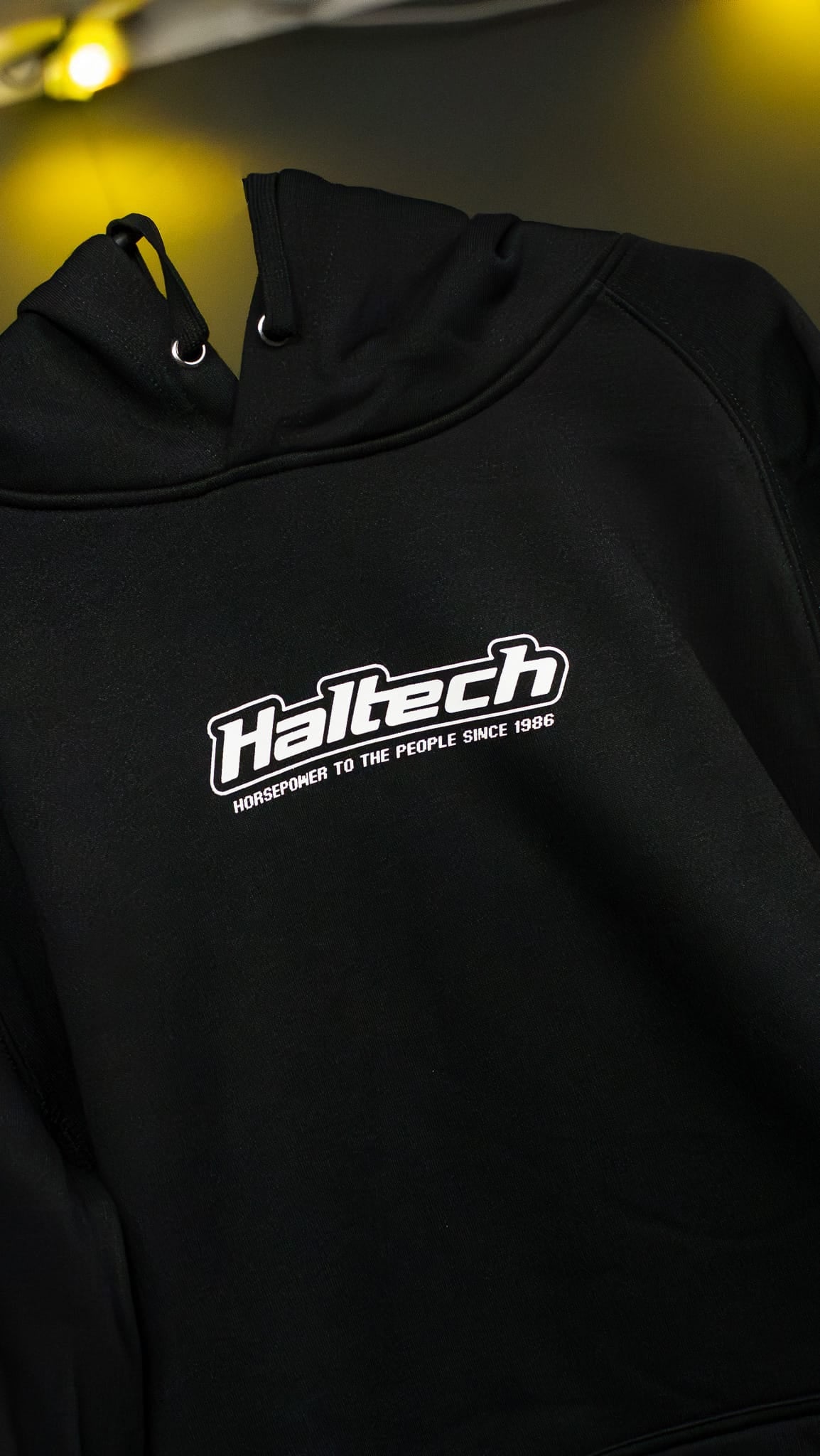 Haltech Apparel & Merchandise Haltech "Classic" Hoodie Black with White Logo (HT-330300WH) SR