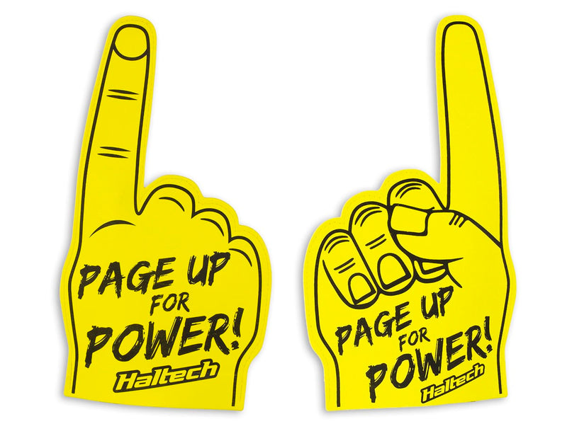 Haltech "Page Up for Power" Foam Finger (HT-309023)