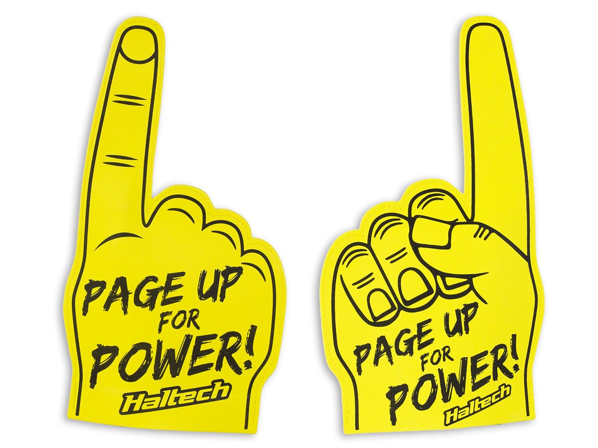 Haltech Apparel & Merchandise Haltech "Page Up for Power" Foam Finger Size: One Size Fits All Fingers Haltech "Page Up for Power" Foam Finger (HT-309023) SR