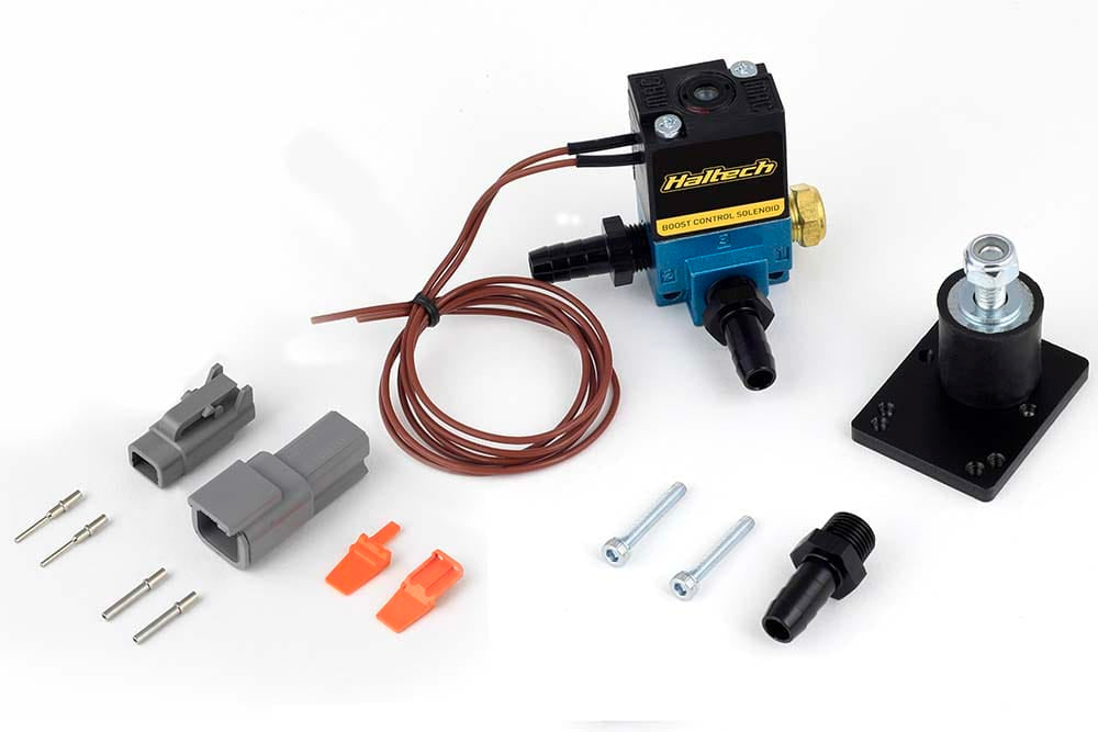 Haltech Boost Controllers Boost Control Solenoid 3 Port 33Hz Thread: 1/8 NPT Haltech Boost Control Solenoid 3 Port 33Hz (HT-020400) SR