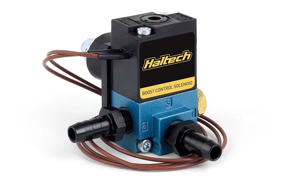 Haltech Boost Controllers Boost Control Solenoid 3 Port 33Hz Thread: 1/8 NPT Haltech Boost Control Solenoid 3 Port 33Hz (HT-020400) SR