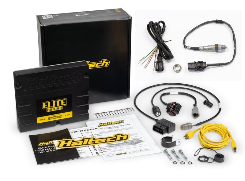 HALTECH Elite PRO Plug-in ECU - Ford Falcon i6 "Barra" + Onboard Wideband Sensor Kit Length: 2.5m (8') HALTECH Elite PRO Plug-in ECU - Ford Falcon i6 "Barra" + Onboard Wideband Sensor Kit Length: 2.5m (8') SR