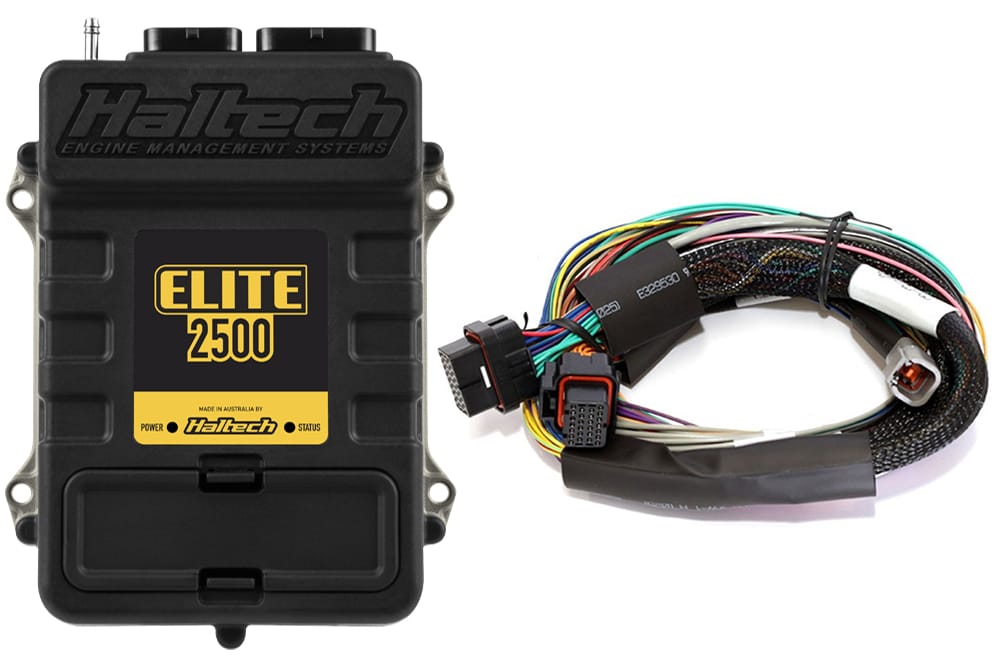 Haltech Engine Management Elite 2500 + Basic Universal Wire-in Harness Kit Length: 2.5m (8') Haltech Elite 2500 + Basic Universal Wire-in Harness Kit (HT-151302) SR