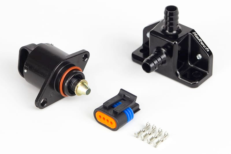 Haltech Engine Management Idle Air Control Kit - Billet 2 Port Housing With 2 Screw Style Motor Diameter: 10mm (3/8") Haltech Idle Air Control Kit - Billet 2 Port Housing With 2 Screw Style Motor (HT-020305) SR