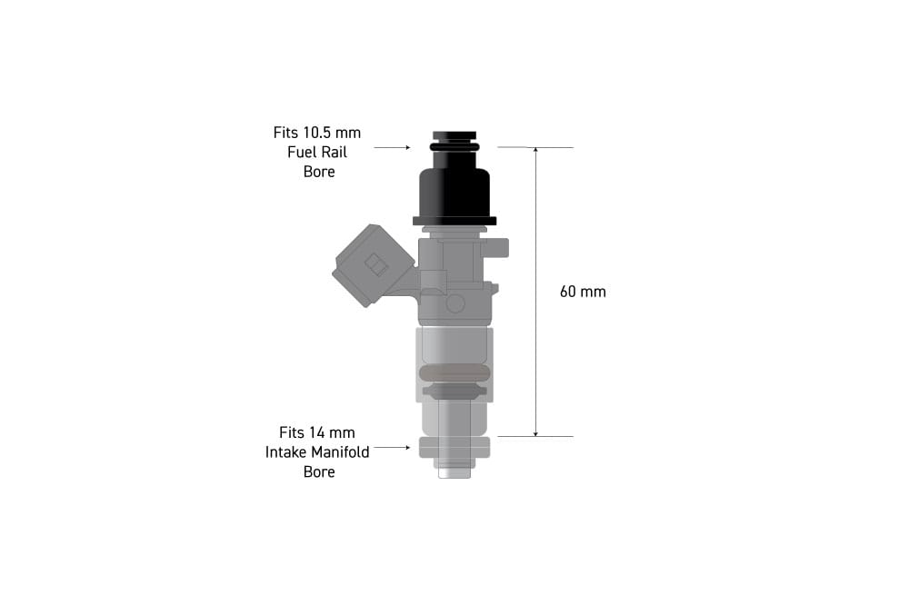 Haltech Fuel Injectors & Clips Haltech Fuel Injector Adapter - 10.5mm Nissan RB26DETT GTR (HT-080001) SR