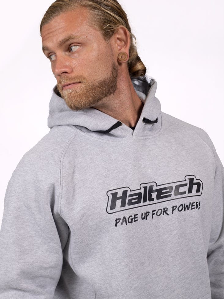 HALTECH Haltech "Classic" Hoodie Grey Size: Small Haltech "Classic" Hoodie Grey Size: Small SR