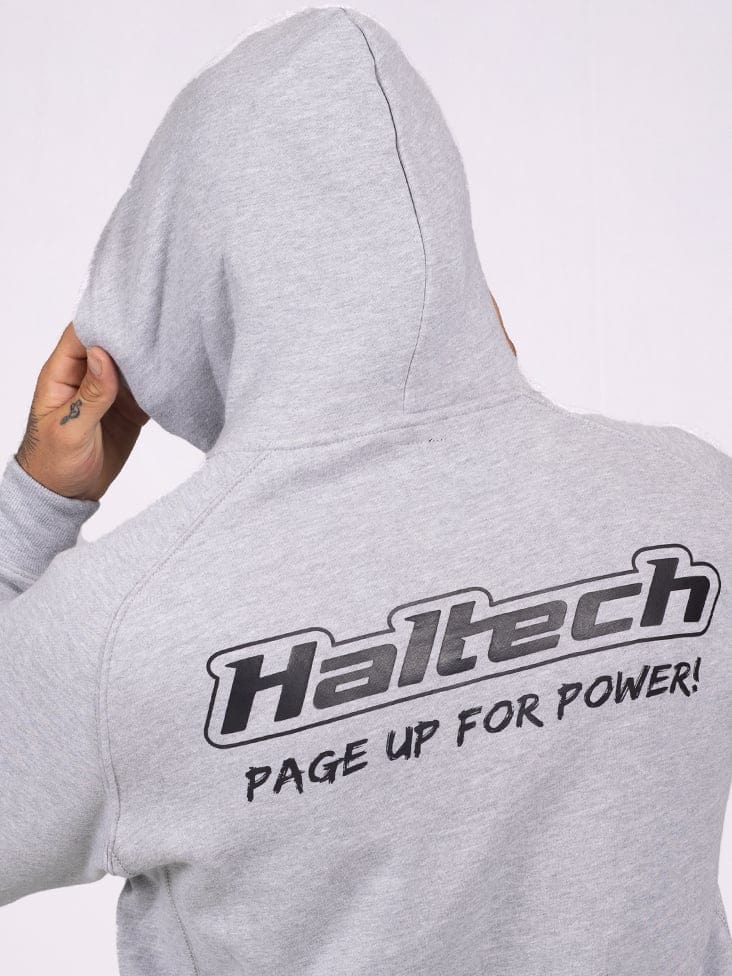HALTECH Haltech "Classic" Hoodie Grey Size: Small Haltech "Classic" Hoodie Grey Size: Small SR