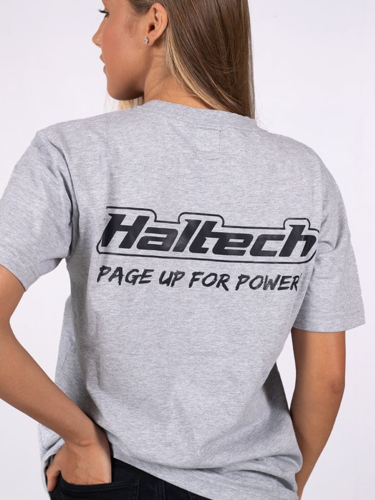 HALTECH Haltech Classic T-Shirt Grey Size: 3XL Haltech Classic T-Shirt Grey Size: 3XL SR