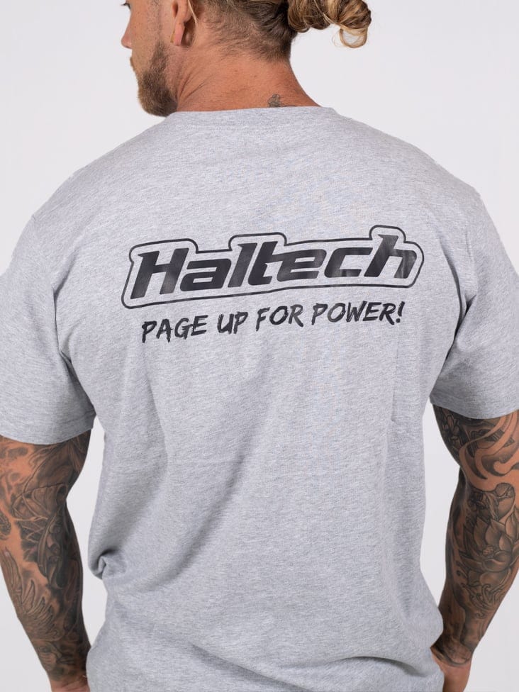 HALTECH Haltech Classic T-Shirt Grey Size: 5XL Haltech Classic T-Shirt Grey Size: 5XL SR