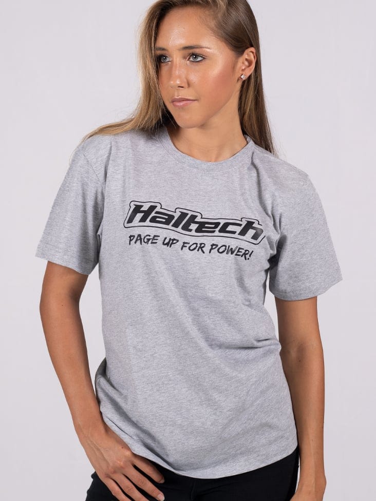 HALTECH Haltech Classic T-Shirt Grey Size: XS Haltech Classic T-Shirt Grey Size: XS SR