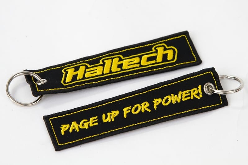 HALTECH Haltech Fabric Keytag Black Haltech Fabric Keytag Black SR