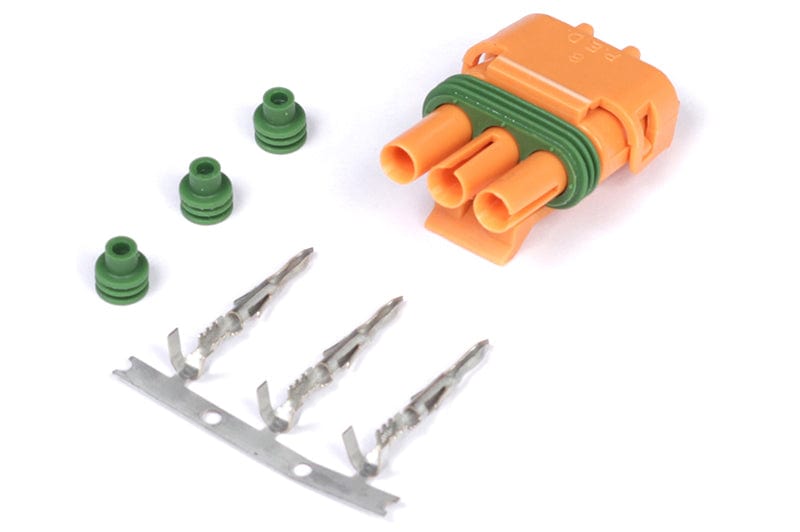 HALTECH Plug and Pins Only - Delco Weather Pack 3 pin GM Style MAP Sensor Connector - Orange HALTECH Plug and Pins Only - Delco Weather Pack 3 pin GM Style MAP Sensor Connector - Orange SR
