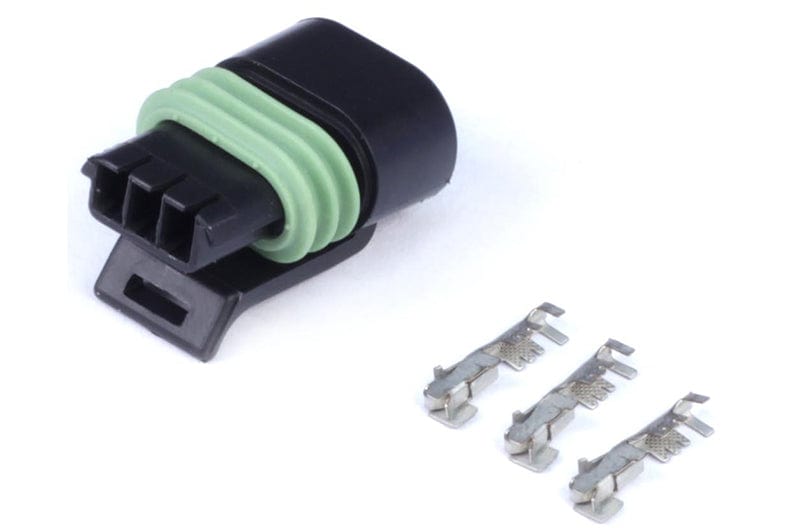 HALTECH Plug and Pins Only - Delphi 3 Pin Single Row Flat Coil Connector HALTECH Plug and Pins Only - Delphi 3 Pin Single Row Flat Coil Connector SR