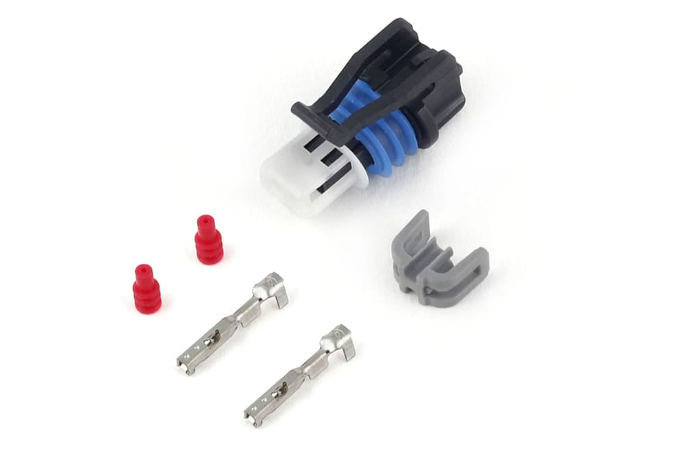 Haltech Plugs & Pins Plug and Pins Only - Delphi 2 Pin GM style Air Temp Connector (Grey) Haltech Plug and Pins Only - Delphi 2 Pin GM style Air Temp Connector (HT-030410) SR
