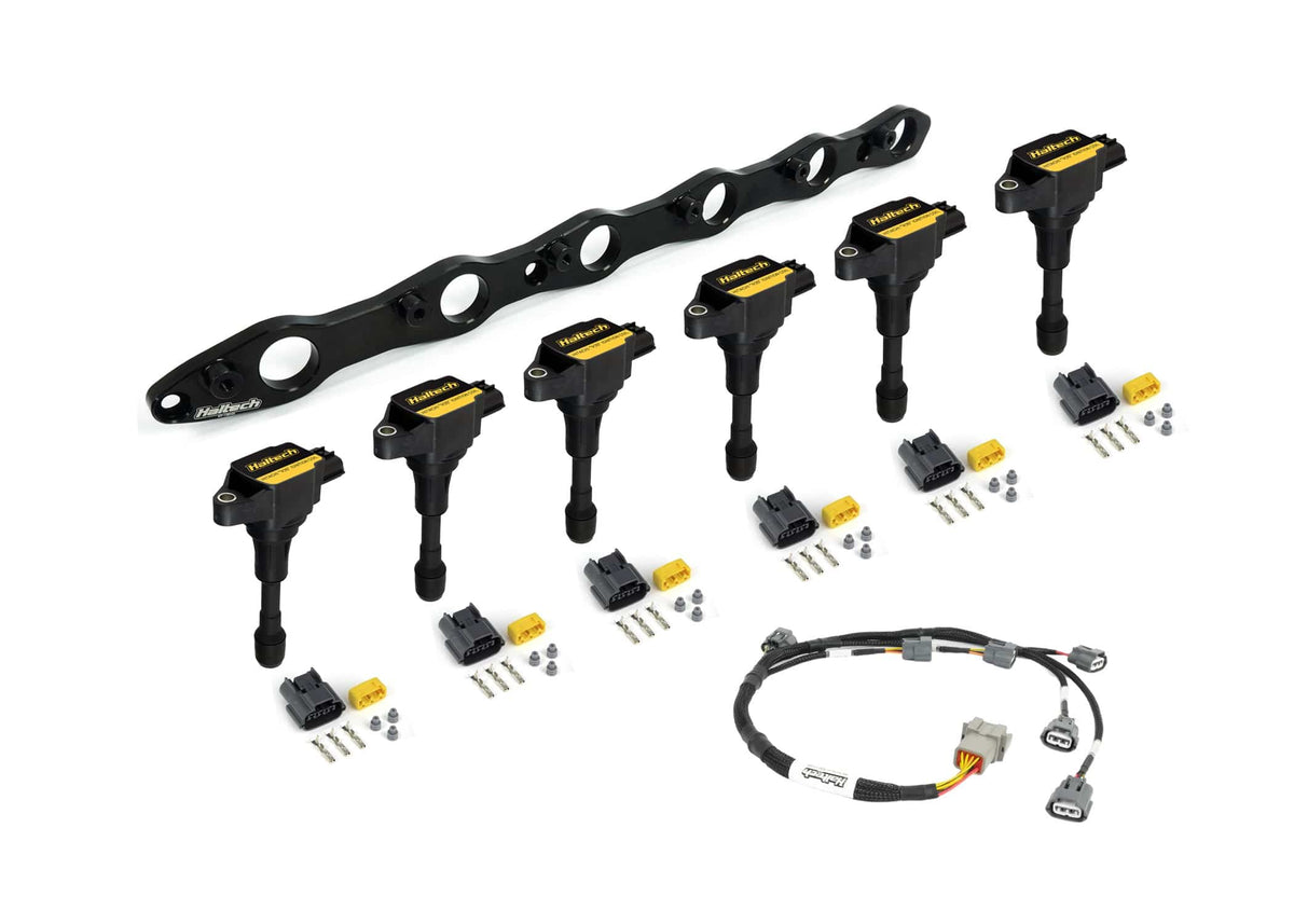 Haltech Wiring Harnesses / Looms Haltech R35 Coil Bracket Kit for Nissan RB Includes Bracket , Coils, Connectors and Harness (HT-120203) SR