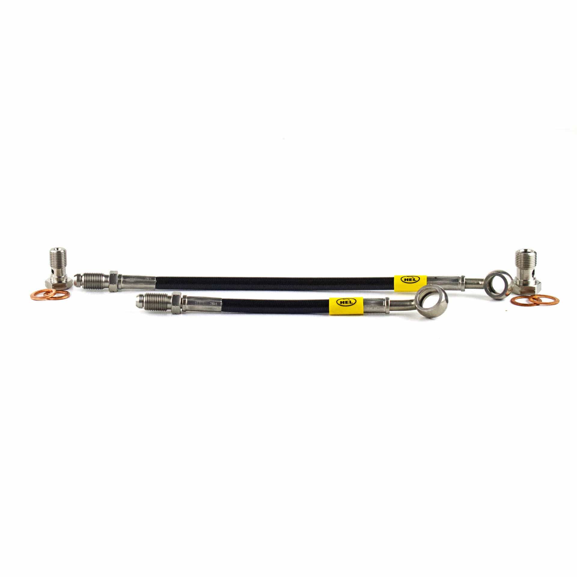 Hel Performance Braided Brake Lines - Car Classic Mini Yellow Tag Kit SR
