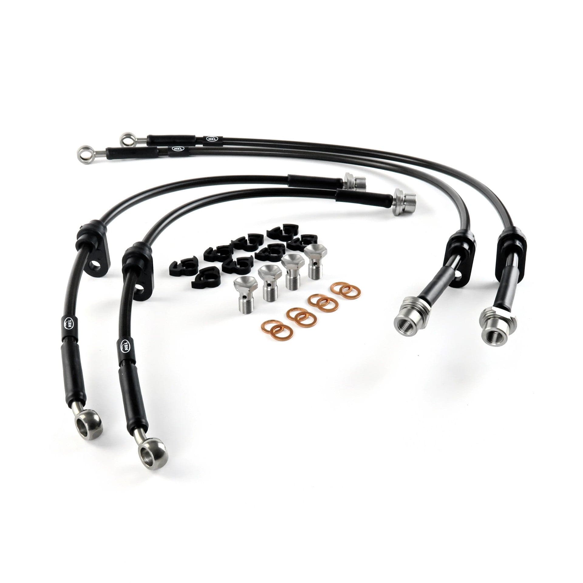 Hel Performance Braided Brake Lines - Car Toyota GR Yaris 1.6 2020- Brake Lines HEL Stainless Steel Braided SR