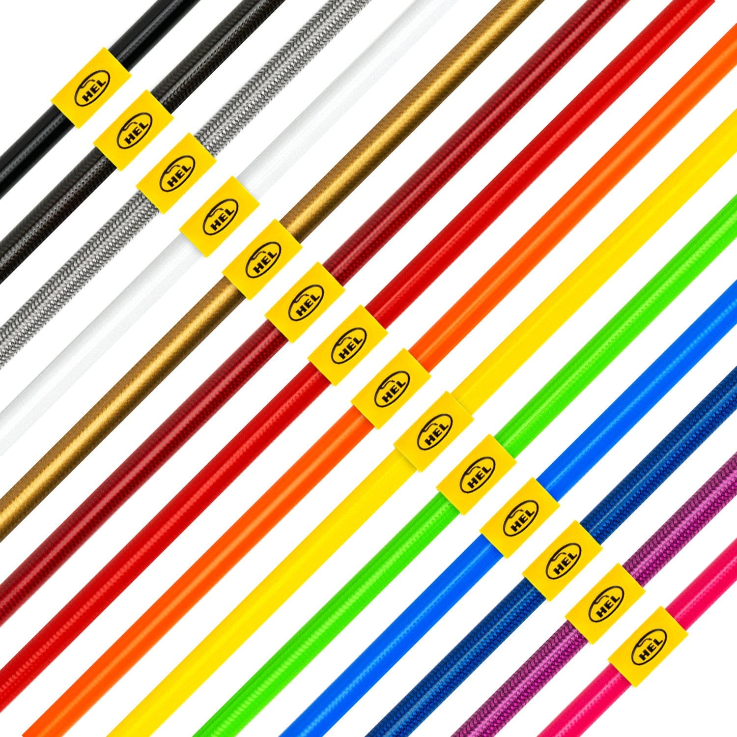 Hel Performance Braided Brake Lines - Car Toyota Soarer Z30 4.0 1991-2000 Brake Lines HEL Stainless Steel Braided SR