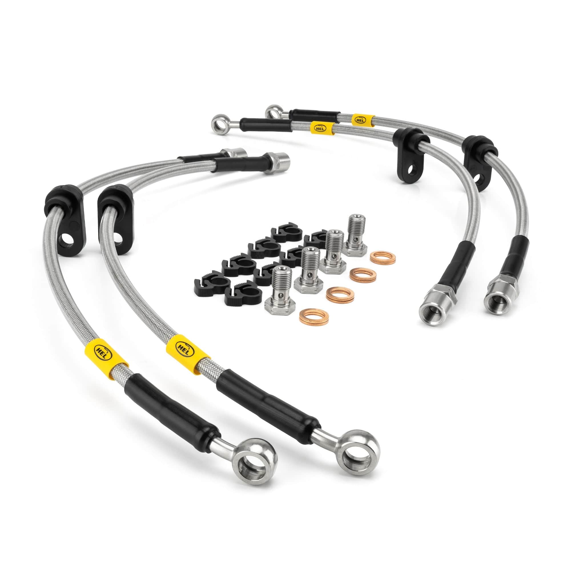 Hel Performance Braided Brake Lines - Car Toyota Soarer Z30 4.0 1991-2000 Brake Lines HEL Stainless Steel Braided SR