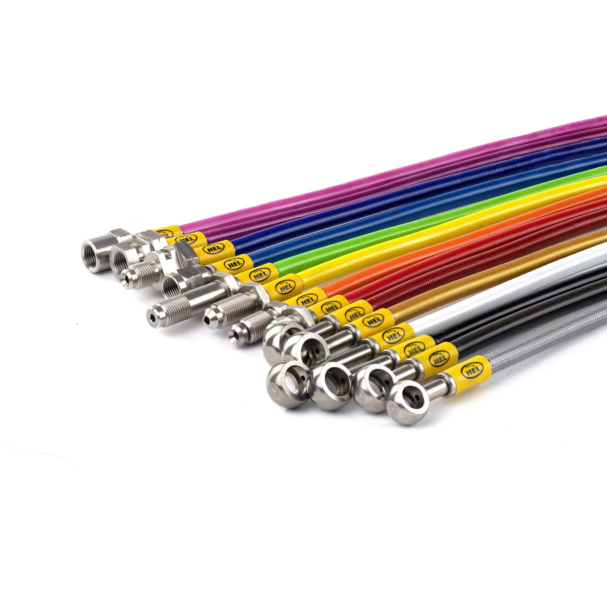 Hel Performance Braided Brake Lines - Motorcycle Aprilia Pegaso 125 1992-1995 Standard Replacement Brake Lines HEL Stainless Steel Braided SR