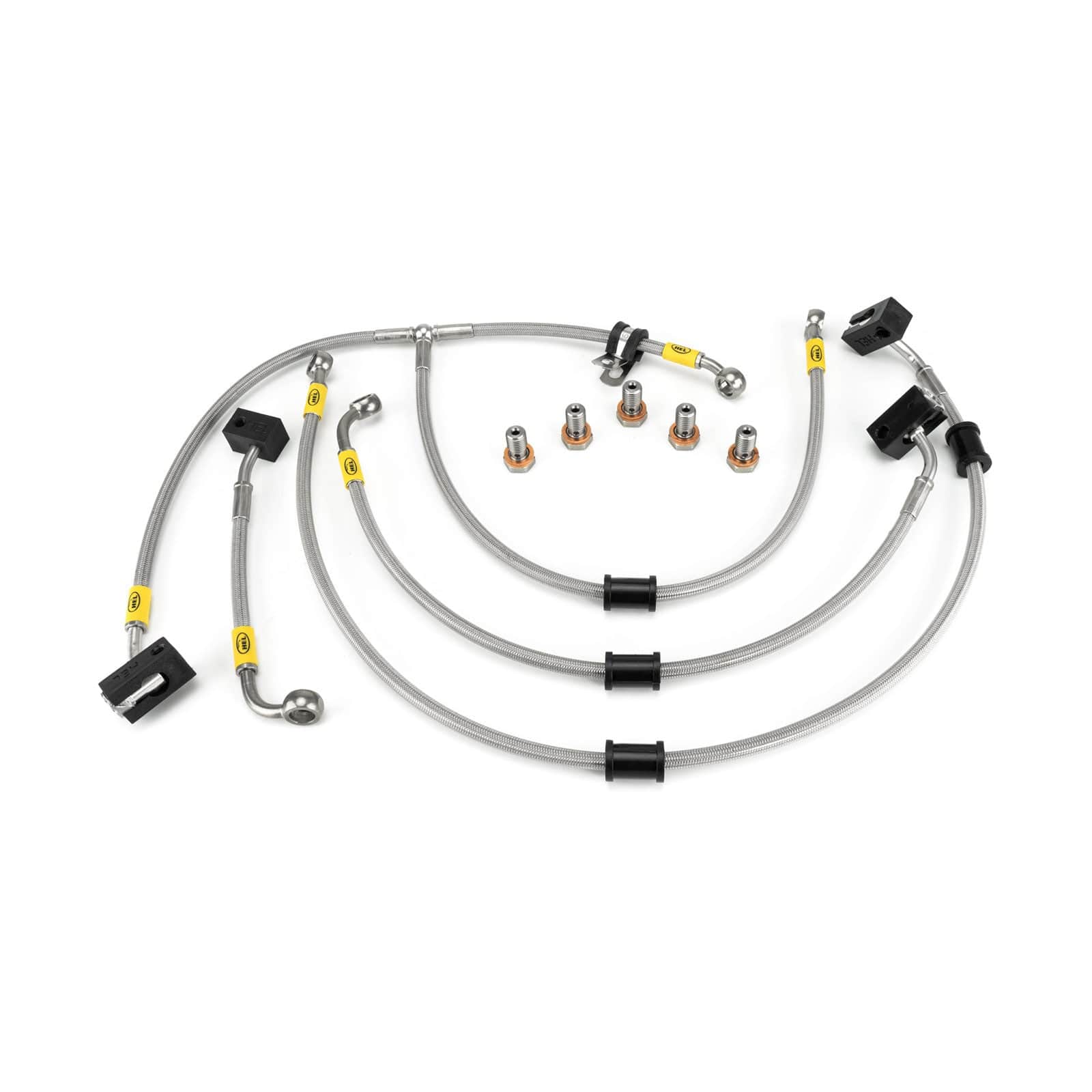 Hel Performance Braided Brake Lines - Motorcycle Honda CBR1000RR Fireblade ABS 2017-2019 Flexible ABS Replacement Brake Lines HEL Stainless Steel Braided SR