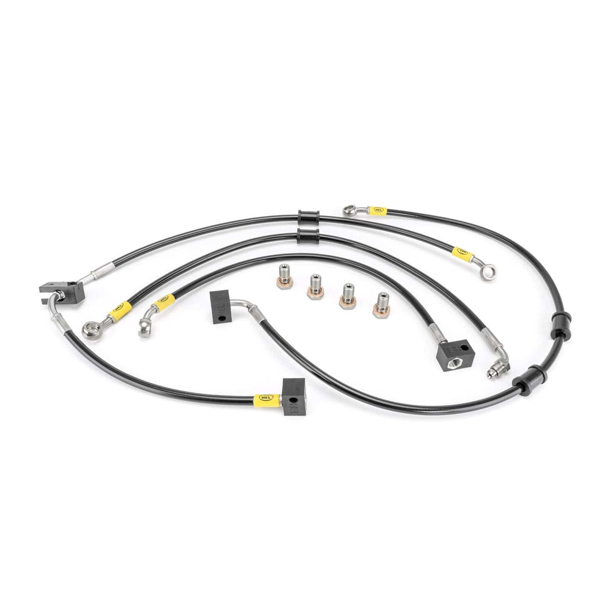 Hel Performance Braided Brake Lines - Motorcycle Kawasaki Z1000 SX (Ninja) ABS 2014-2019 Flexible ABS Replacement Brake Lines HEL Stainless Steel Braided SR