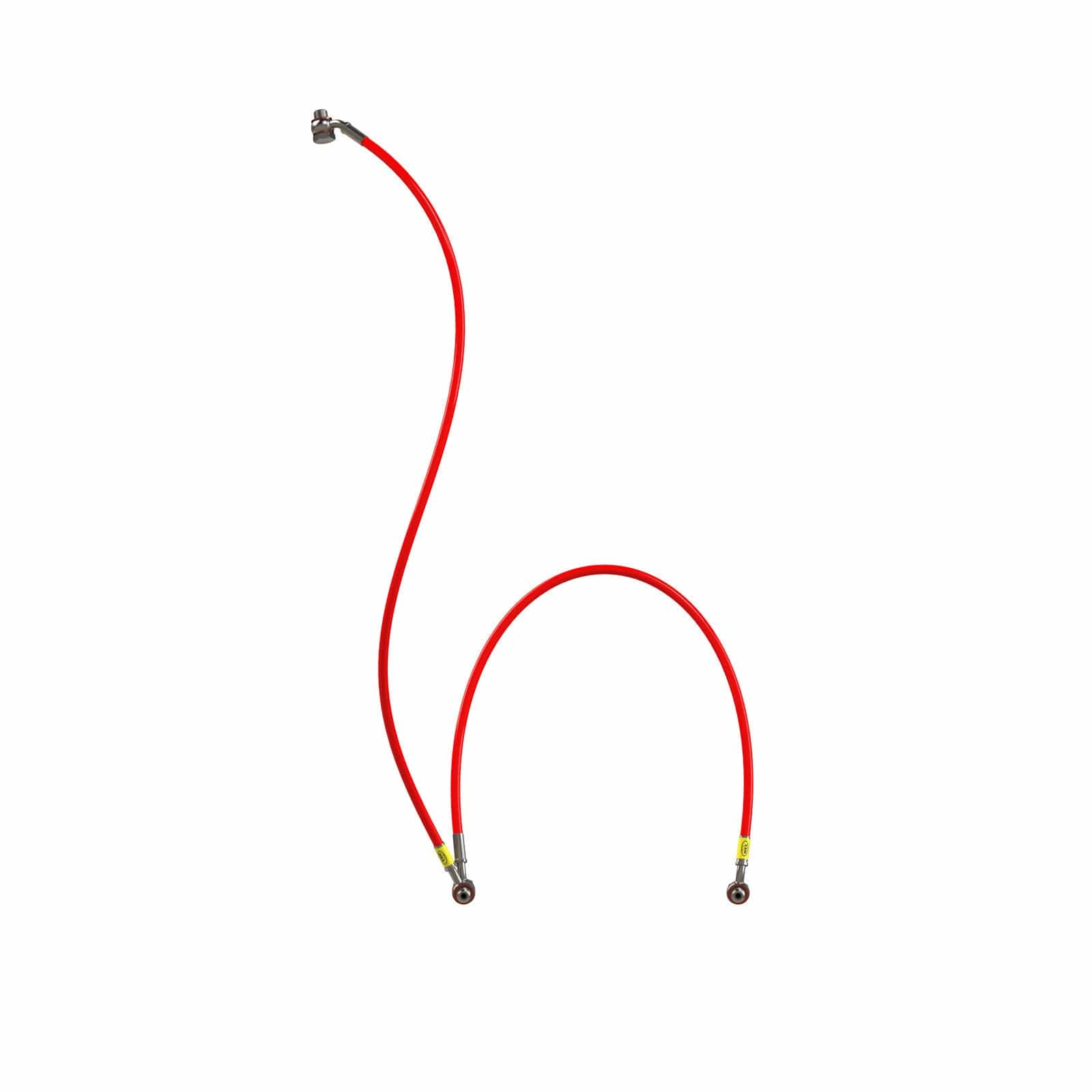 Hel Performance Braided Brake Lines - Motorcycle Kawasaki Z750R 2011-2012 Over The Mudguard Brake Lines HEL Stainless Steel Braided SR