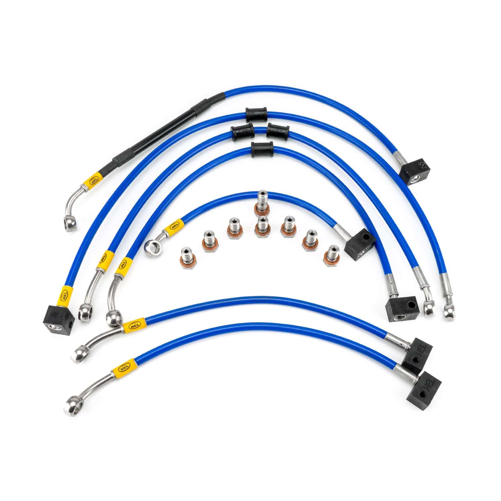 Hel Performance Braided Brake Lines - Motorcycle Yamaha MT-09 Tracer ABS 2015-2016 Flexible ABS Replacement Brake Lines HEL Stainless Steel Braided SR