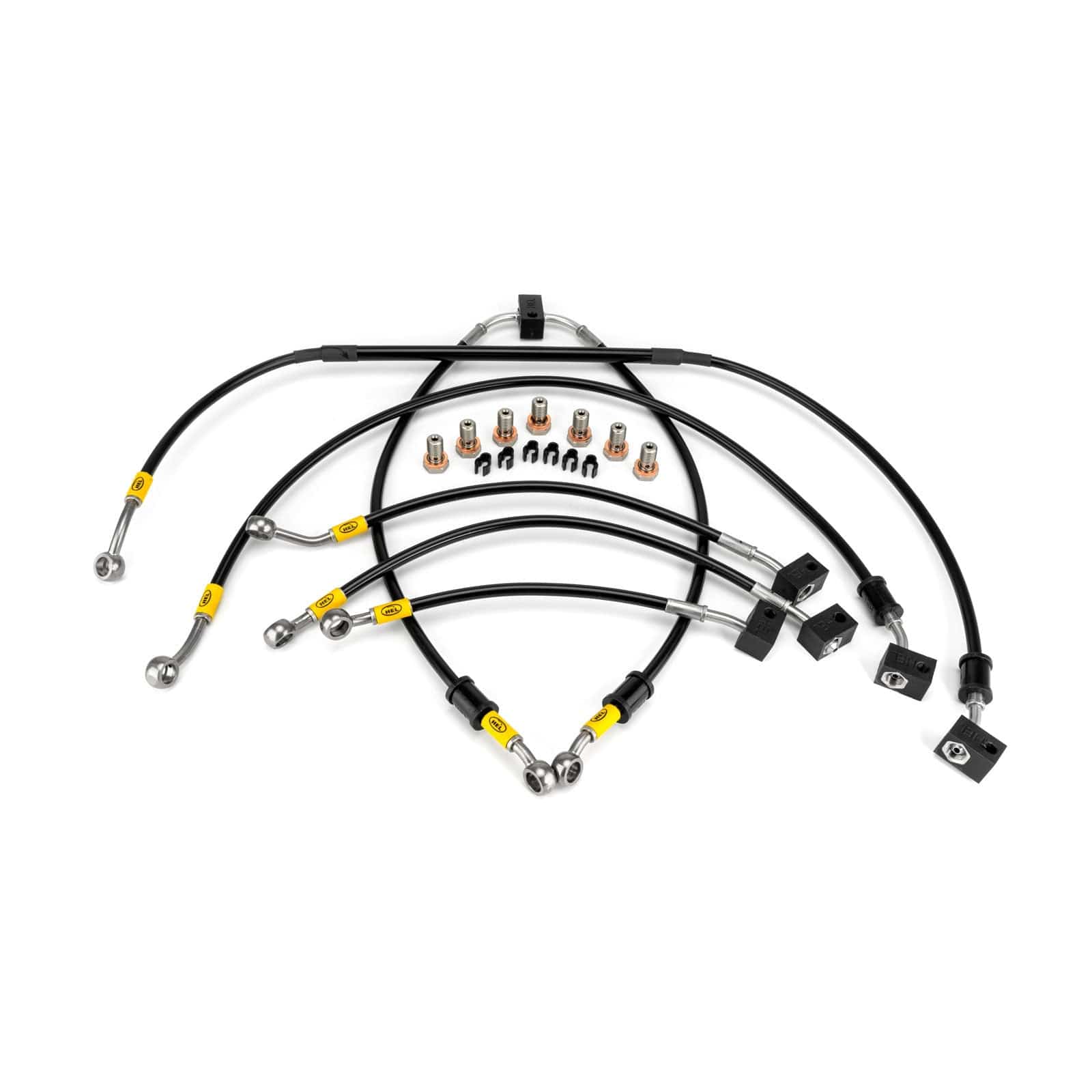 Hel Performance Braided Brake Lines - Motorcycle Yamaha MT-10 ABS / SP 2016-2021 Flexible ABS Replacement Brake Lines HEL Stainless Steel Braided SR