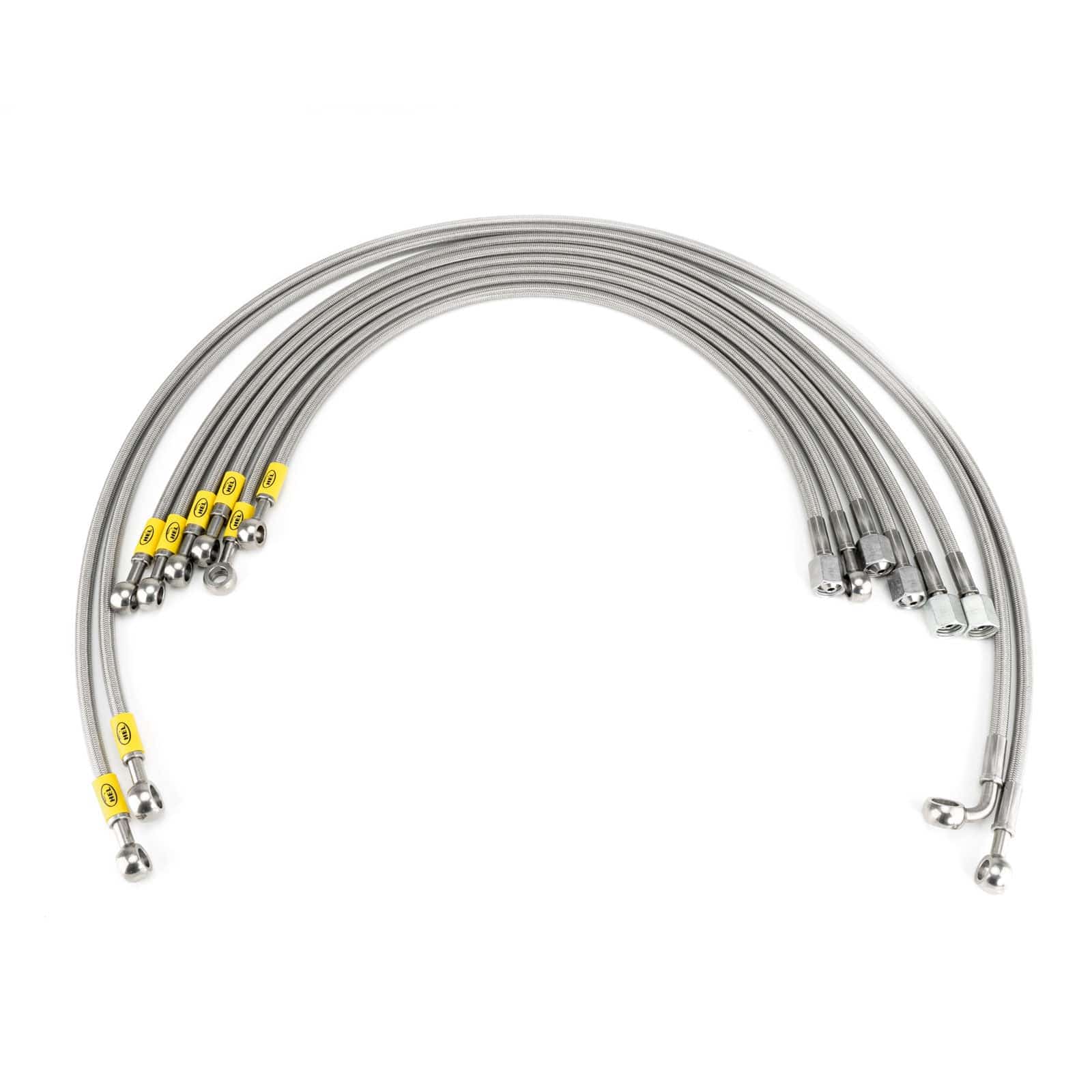 Hel Performance Braided Fuel Injector Lines Audi Quattro K-JET M12 Injectors / M8 Banjo Fittings 1980-1991 Fuel Injector Lines HEL Stainless Steel Braided SR