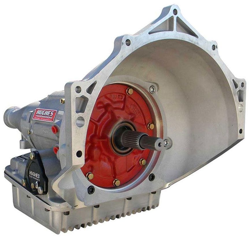 HUGHES GM Powerglide Full Manual, Tranbrake, 1.80 Ratio 30 Spline, SFI Case, Hughes Performance Pro-Glide Competition Transmission HT28-3-80B2A SR