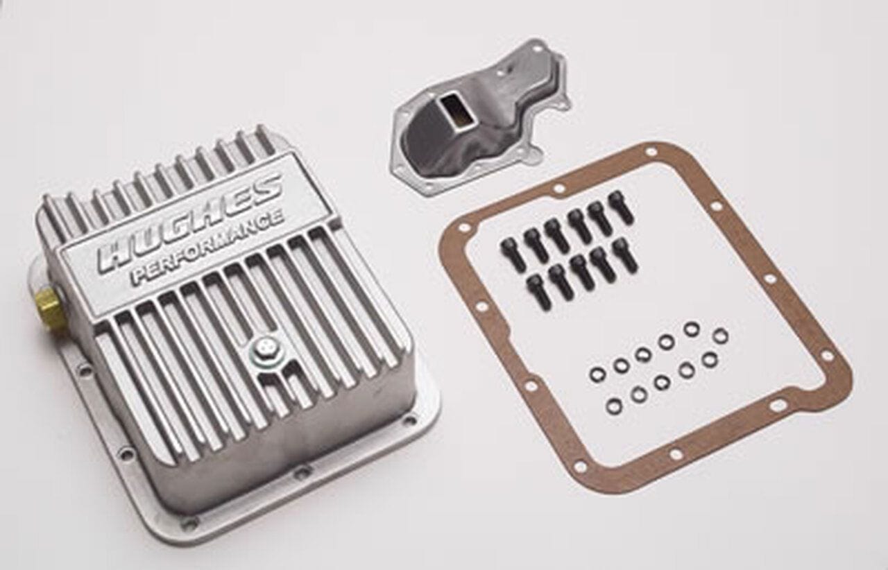 HUGHES Suit Ford C4 Pan Fill, Deep Cast Aluminium Pan Hughes Performance Aluminium Transmission Pan HTHP5180P SR