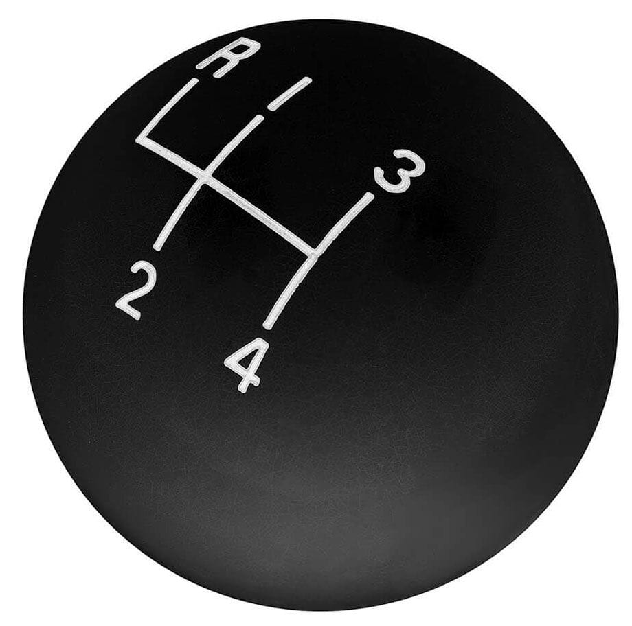 HURST 4 Speed, Black High Gloss, 3/8"-16 Thread Size Hurst Classic Shifter Knob HU1630103 SR