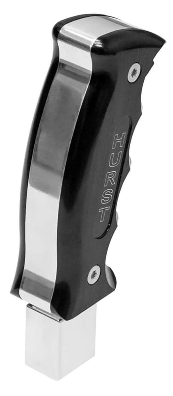 HURST Suit 2016-18 Chevrolet Camaro, Black Anodised / Polished Aluminium Hurst Billet Pistol Grip Handle HU5380436 SR