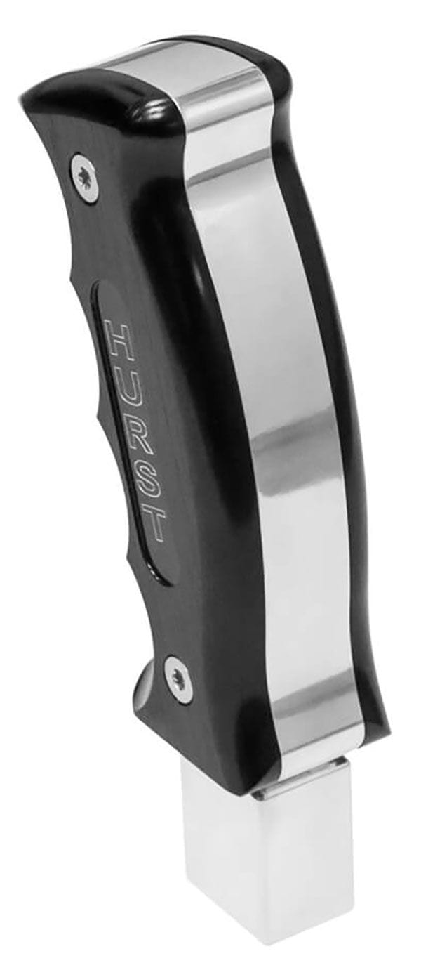 HURST Suit 2016-18 Chevrolet Camaro, Black Anodised / Polished Aluminium Hurst Billet Pistol Grip Handle HU5380436 SR