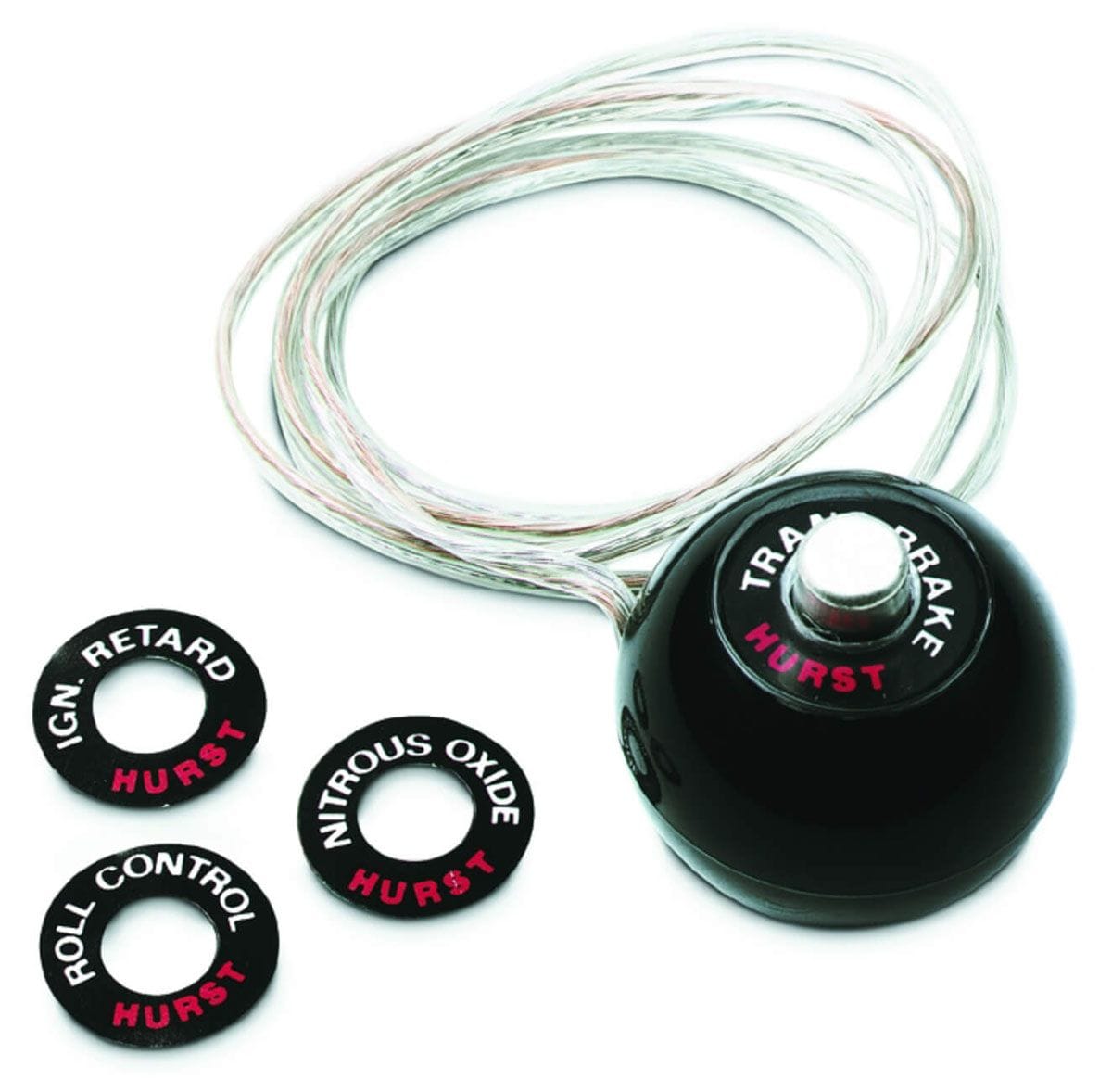 HURST Use With Roll control, Trans Brake, Nitrous Or Ignition Retard, 7/16" Hurst Competition Shift Knob With 12 Volt Switch HU1630050 SR