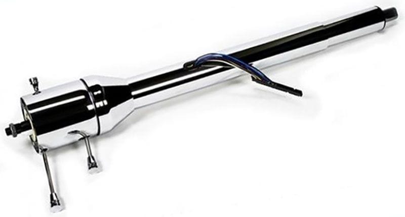 IDIDIT Column Shift, Chrome Finish, 1" DD Shaft Ididit 33" RHD Collapsible Tilt Steering Column ID1280330020 SR