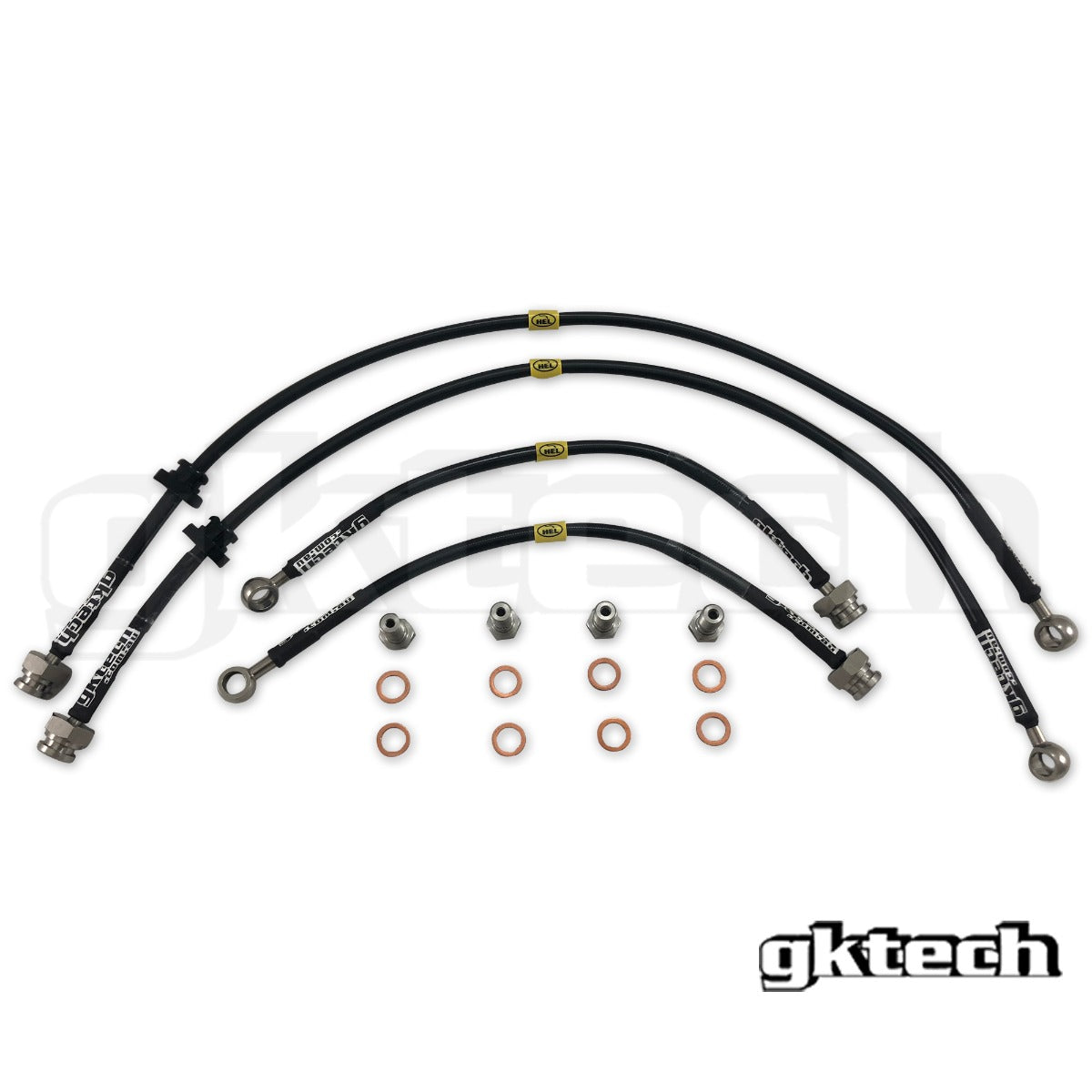 GKTech And Front, rear or full set for S14, S15 200SX braided brake lines (S145-BRKE)