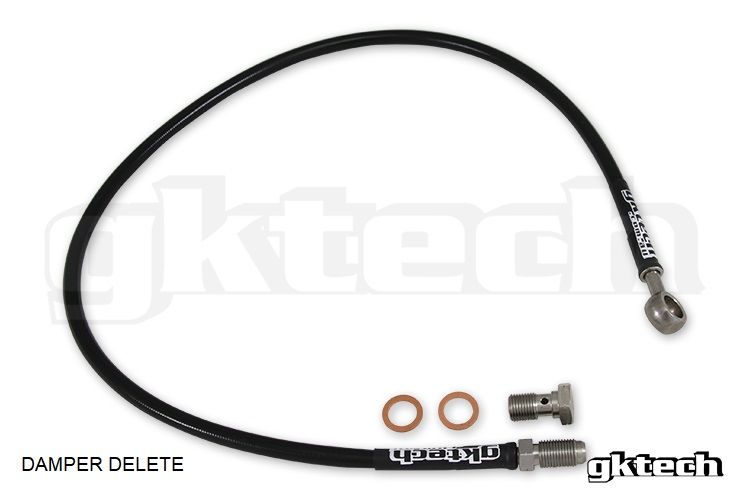GKTech S13, S14, S15 Damper Delete for S13, S14, S15 braided clutch line - RHD (CLCH-LINE)