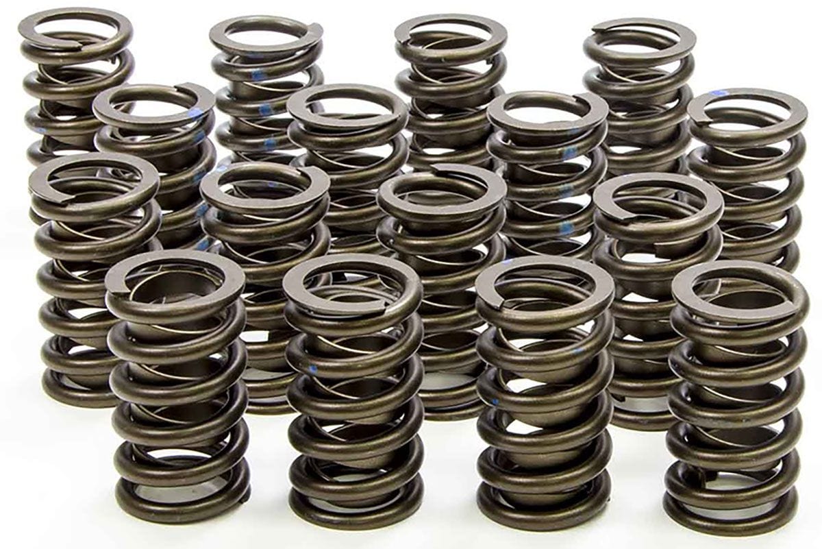 ISKY 225LBS @ 1.950" Seat Pressure, 550LBS @ 1.270" Open Pressure, 1.170" Isky "SP" Series Dual Valve Springs with Damper (16) 1.550" OD ISK9365-SP SR