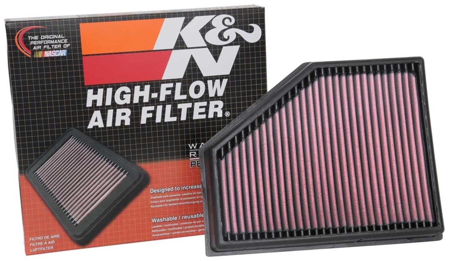 K&N Fits 2016-2019 BMW 750D & M550D 3.0L L6 Diesel - KN33-3134 K&N K&N Replacement Panel Filter KN33-3134 SR