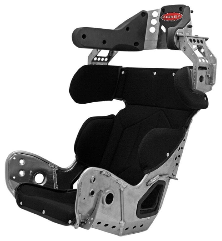KIRKEY 16" Hip Width with Black Tweed Cover Kirkey Aluminium Intermediate 18° Layback Containment Seat - 88-Series KI88160 SR